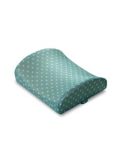 Buy Lumbar Back Support Memory Foam Green and White 12 x 34 x 31 cm MNP-006 in Saudi Arabia