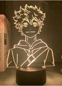 Buy 3D Illusion Cartoon Night Lights, Haikyuu Figure LED Lamp, 16 Colors Remote Control USB Powered Arts Table Lamp, Home Bedroom Decor Holiday Gift for Kids in UAE