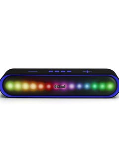 اشتري Kisonli LED-915 soundbar music speaker, bluetooth, RGB, 3 lighting modes switch,stereo, fancy music rhythm - Blue في مصر