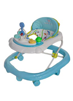 Buy Baby Walker Adjustable with Toys & Music 8 Wheels in Saudi Arabia