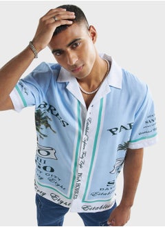 Buy Graphic Relaxed Fit Shirt in UAE