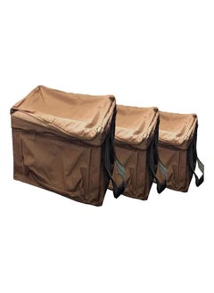 Buy A three-piece camping bag set for trips, camping and travel, a picnic bag with a zipper in large, medium and small sizes in Saudi Arabia