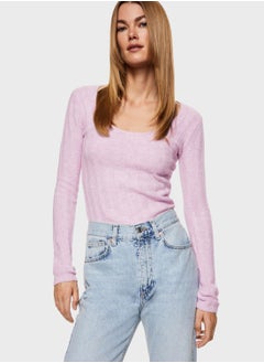 Buy Crew Neck Knitted Sweater in UAE