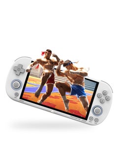 اشتري Smart Pro Open Source Handheld Game Console, Retro Arcade HD 4.96-inch IPS Screen Game Console, Linux System, 5000 mAh Large Battery (White) في السعودية