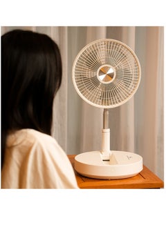 Buy Pedestal Fan for Bedroom, Ultra Quiet Standing Fan for Home Bedroom, Oscillating Floor Fans with 4 Speeds, Portable Stand Fan Desk Fan 2-in-1 Air Circulator Fan in UAE