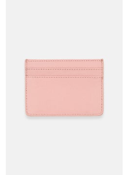 اشتري Women Brand Logo Lather Card Holder 7 H x 10 L x 1 W cm, Pink في الامارات