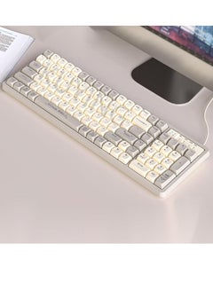 Buy GK102 Mechanical Axis Keyboard Backlit Cable Gaming Computer Red Axis Key Cap Bluetooth in UAE