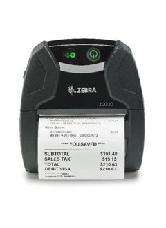 Buy Zebra ZQ320 Mobile Receipt Printer and Label Printer, ZQ32-A0E02TE-00 in UAE