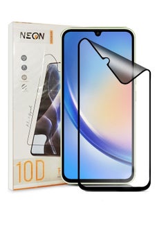 اشتري Nano 10D Flexible Anti Fingerprint Edge Curve Screen Protector for Samsung Galaxy A34 - Black في السعودية