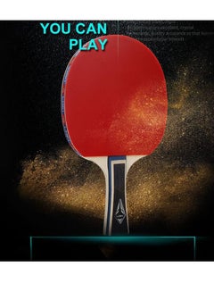Buy Ping Pong Paddles Table Tennis Paddle,Professional Table Tennis Racket,Composite Rubber Ping Pong Paddle Set with Table Tennis Racket Bag and 2 Rackets in Saudi Arabia