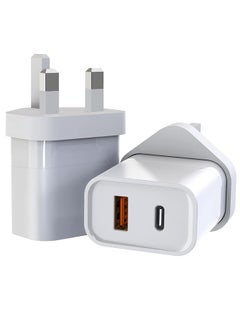 Buy "Dual Ports Fast Wall Charger – 30W GaN PD USB-C for Phones and Notebooks" in UAE