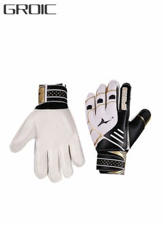 اشتري Goalie Gloves for Youth & Adult, Goalkeeper Gloves Kids with Finger Support, Soccer Gloves for Men and Women, Junior Keeper Football Gloves for Training and Match في الامارات