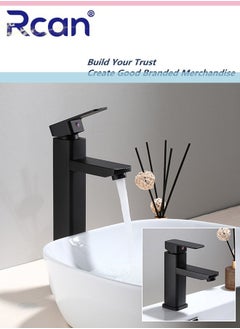 Buy Kitchen Faucet Countertop SUS304 Stainless Steel Single Handle Sink Faucet Hot and Cold Dual Control Faucet Suitable for Kitchen Bathroom Balcony in Saudi Arabia