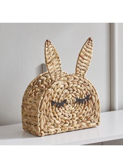 Buy Playland Rabbit Water Hyacinth Storage Basket 25 x 19 x 11 cm in UAE