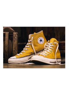 Buy 1970s Chuck Classic High Top All Star Sneaker Yellow in Saudi Arabia