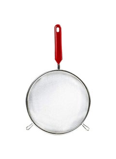 Buy Stool sieve, Stainless Steel Flushing Easy To Install Screen Mesh For Kitchen Powder Sugar Cake Flour(Color : Silver Red） in UAE