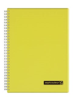 اشتري 80-Sheet Septcouleur Notebook A5 Size Yellow في الامارات