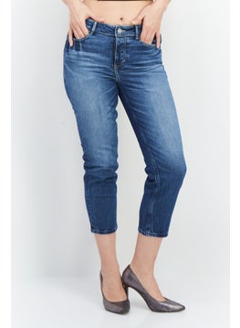 اشتري Women Regular Fit Wash Stretchable Denim, Navy Blue في الامارات