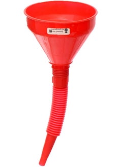 Buy Generic Multi Purpose Plastic Funnel, with Extendable Flexible Spout (Red - أحمر) in Egypt