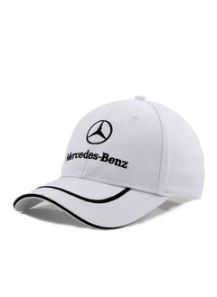 Buy Mercedes Benz Logo Embroidered Adjustable Baseball Caps for Men and Women Hat Travel Cap Car Racing Motor Hat in UAE