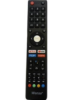 Buy Wansa Smart TV Remote Control Black in Saudi Arabia