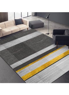 اشتري Non Slip Modern Area Rug Floor Carpet Made With High Quality Crystal Velvet Cashmere With Light Luxury Material For Indoor Living Room Dining Room Bedroom With Beautiful Print (Size 120×160CM) في الامارات