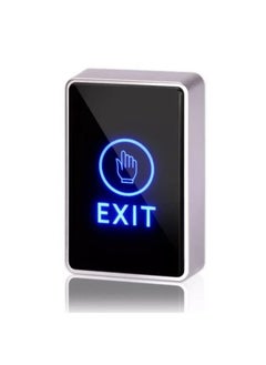 Buy Touchless Exit Button Switch Vertical 50x86mm Surface Mount, No Touch Door Infrared Sensor with LED, Input DC12V Output NO/NC/COM for Access Control Systems Gates and Garage Openers in UAE