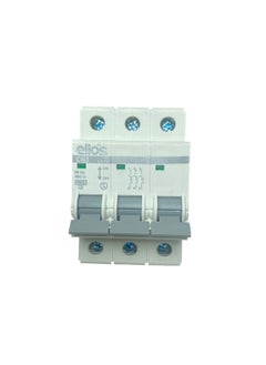 Buy Automatic switch, Elios brand, 3 phase, 63 amp, protection for homes, shops, malls and water motors (safty breaker) in Egypt