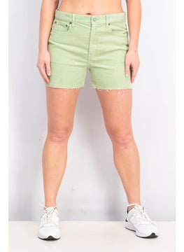 اشتري Women Corduroy Shorts, Light Sage Green في السعودية