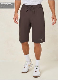 Buy Premium Embroidered Twill Oversized Shorts in Saudi Arabia