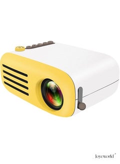 Buy HD 1080P Mini Projector Yellow in Saudi Arabia