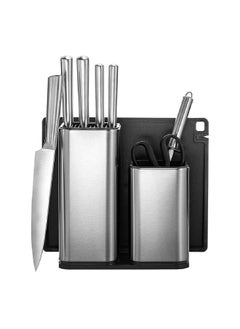 Buy 9-Piece Stainless Steel Durable Kitchen Knife Set Black and Silver 13.8 x 25.8 x 34.8 cm  BH29-B in Saudi Arabia