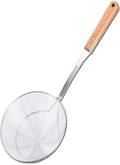 Buy Stainless Steel Strainer with Bamboo Handle Spider Wire Basket for Noodles Pasta in Egypt