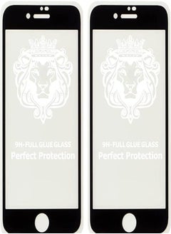 Buy Dragon High Quality Set Of 2 Glass Screen Protectors For iPhone 6 - Clear Black in Egypt