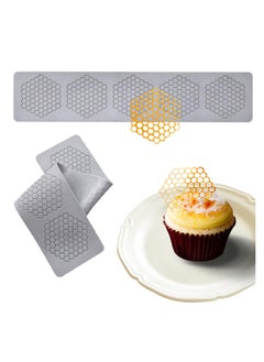 اشتري Honeycomb Molds Silicone, 2 PCS Fondant Molds with Hollow 3D Beehive Candy Lace Silicone Molds for Baking, Polymer Clay, Sugar Craft Dessert Cupcake Cake Decorating في السعودية