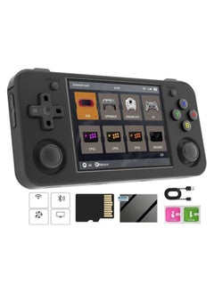 Buy RG35XX H Retro Handheld Game Console , 3.5 Inch IPS Screen Linux System Built-in 64G TF Card 5528 Games Support HDMI TV Output 5G WiFi Bluetooth 4.2 (Black) in UAE