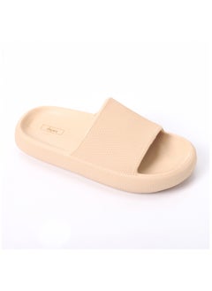 اشتري Textured Sliding Beige Rubber Cloud Slippers في مصر