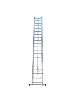 Buy Italy Extension Aluminum Ladder - Lightweight Ladder for Home, Office & Outdoor Use | 22+22 Steps Folding Ladder with Anti-Slip Design | Heavy-Duty Multi-Use Ladder | 13.4 Meter in UAE