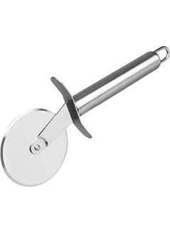 اشتري Prayzone Stainless Steel Pizza Cutter Pastry Cake Slicer Sharp Wheel Type (Steel Pizza Cutter) في مصر