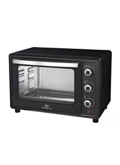 Buy Oven 2000W 45L Double glass door Black in Saudi Arabia