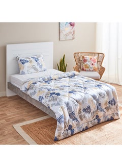 Buy Lisbon Laura 2-Piece Cotton Twin Comforter Set 220x150 cm in Saudi Arabia