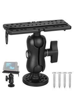 Buy Fish Finder Accessories, Fish Finder Mount Base, 360 Degree Swivel Electronics Fishfinder Mount, Universal Mounting Plate in UAE