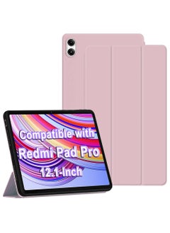 اشتري حالة ل Xiaomi Redmi Pad Pro 12.1 بوصة 2024 صدر غطاء خلفي ناعم TPU غير لامع مع فتحة قلم رصاص يقف فوليو سليم خفيف الوزن قذيفة واقية الذكية الغطاء في الامارات