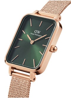 Buy Daniel Wellington Quadro Melrose Women's Waterproof Quartz Watch Rose Gold Mesh Stainless Steel Strap-20x26mm in Saudi Arabia