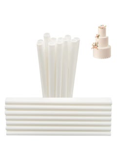 Buy 14 White Cake Dowels, Plastic Support Rods for Tiered Cake Construction and Stacking (0.4 Inch Diameter, 9.45 Inch Length) in UAE