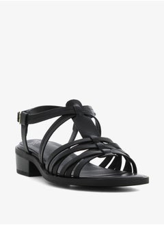 Buy Women's Solid Cross-Strap Open Toe Sandals with Buckle Closure in Saudi Arabia