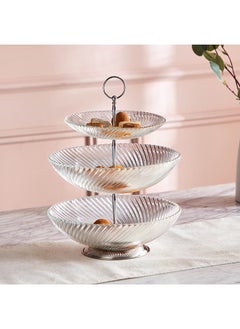 اشتري Vintage 3-Tier Bowl Platter 27x27 cm في الامارات