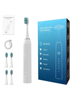 Buy Sonic Electric Toothbrush for Adults Kids White in UAE