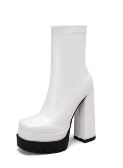 Buy Fashion Boots For Women White in UAE
