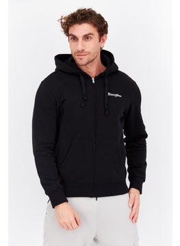 Buy Men Sportswear Fit Outdoor Hoodie, Black in UAE